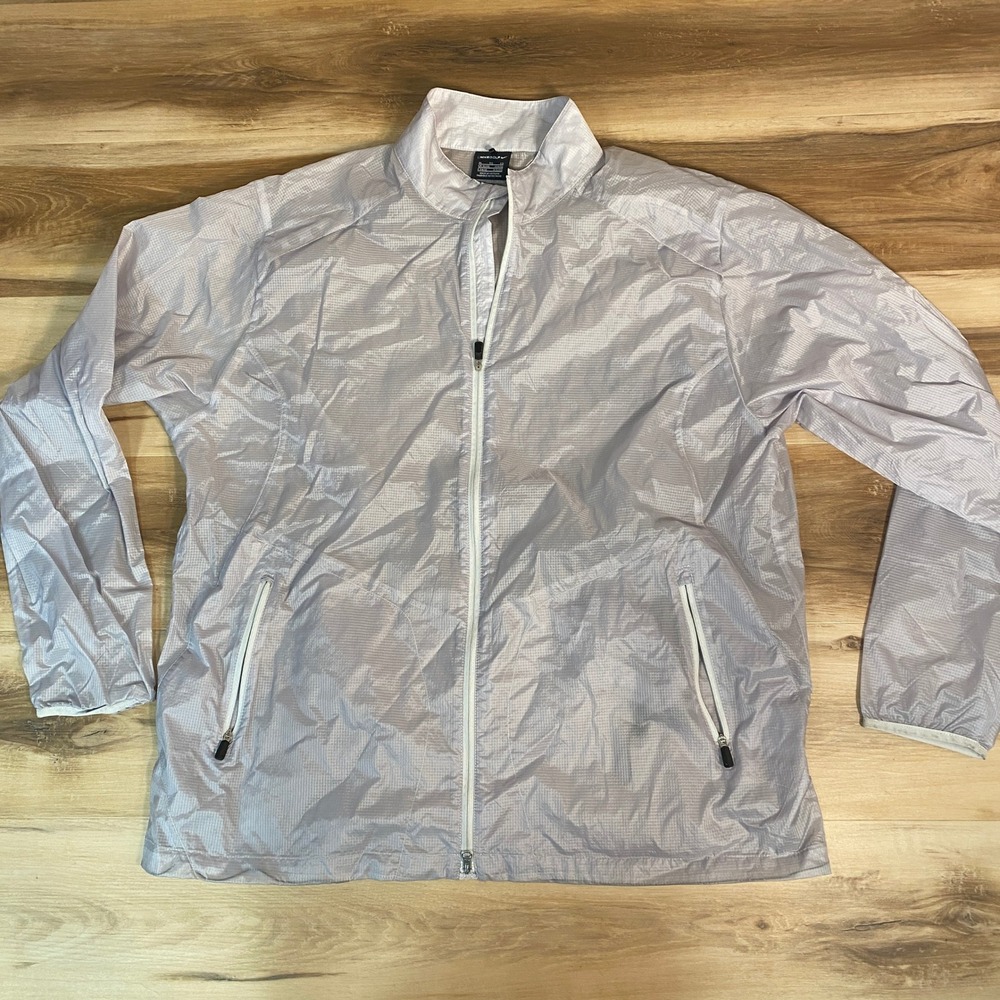 Nike Golf Lightweight Full‎ Zip Track Jacket Mens XL Gray Athletic Sportswear